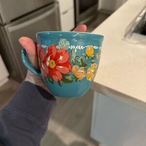 Floral Teal Mug